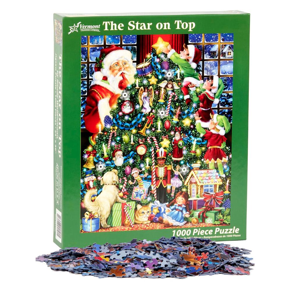 New in package Vermont Christmas Company The Star on top 1000 piece puzzle